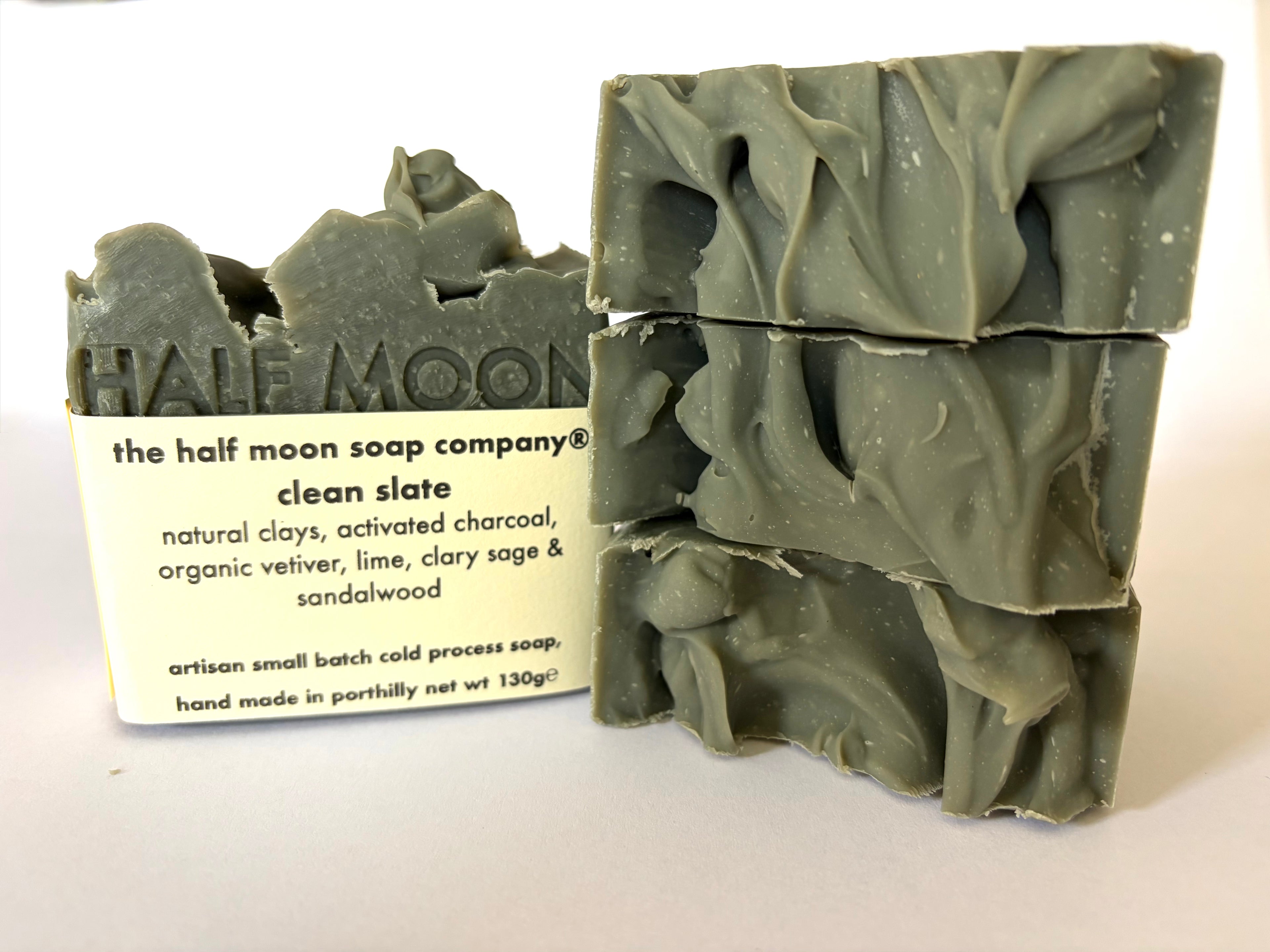 The Half Moon Soap Company, a small artisan soap maker from North Cornwall add this aromatic bar to the hand made collection. One for the boys!