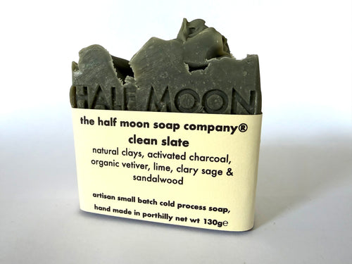 Artisan small batch soap bar, rugged to match the coast of North Cornwall. Smokey vetiver, creamy sandalwood, a heart of clary sage and a fresh splash of lime to finish.